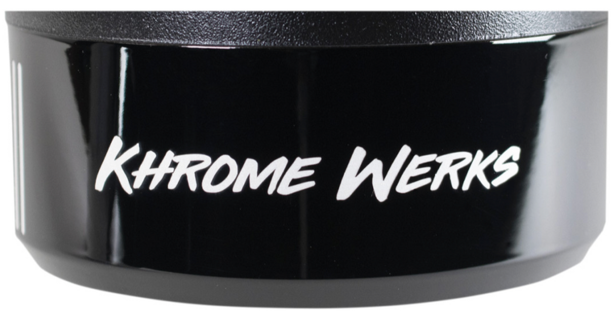 Khrome Werks 4-1/2" HP-Plus® Slip-On Mufflers Black With Klassic Tip - 202830 For Harley Touring 1995-2025