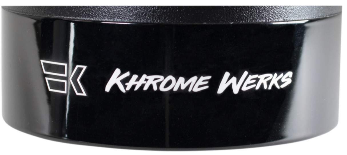 Khrome Werks 4-1/2" HP-Plus® Slip-On Mufflers Chrome With Turbine Tip - 202795 For Harley Touring 1995-2025