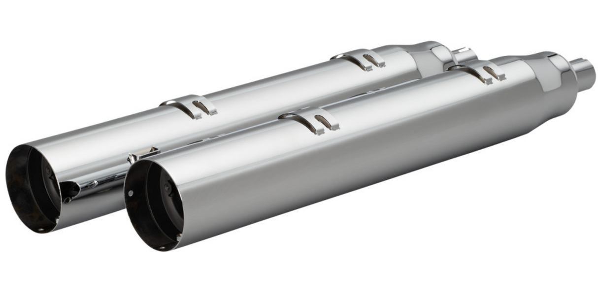 Khrome Werks 4-1/2" War Hammer Mufflers Chrome - 202220 For Indian 2014-2024