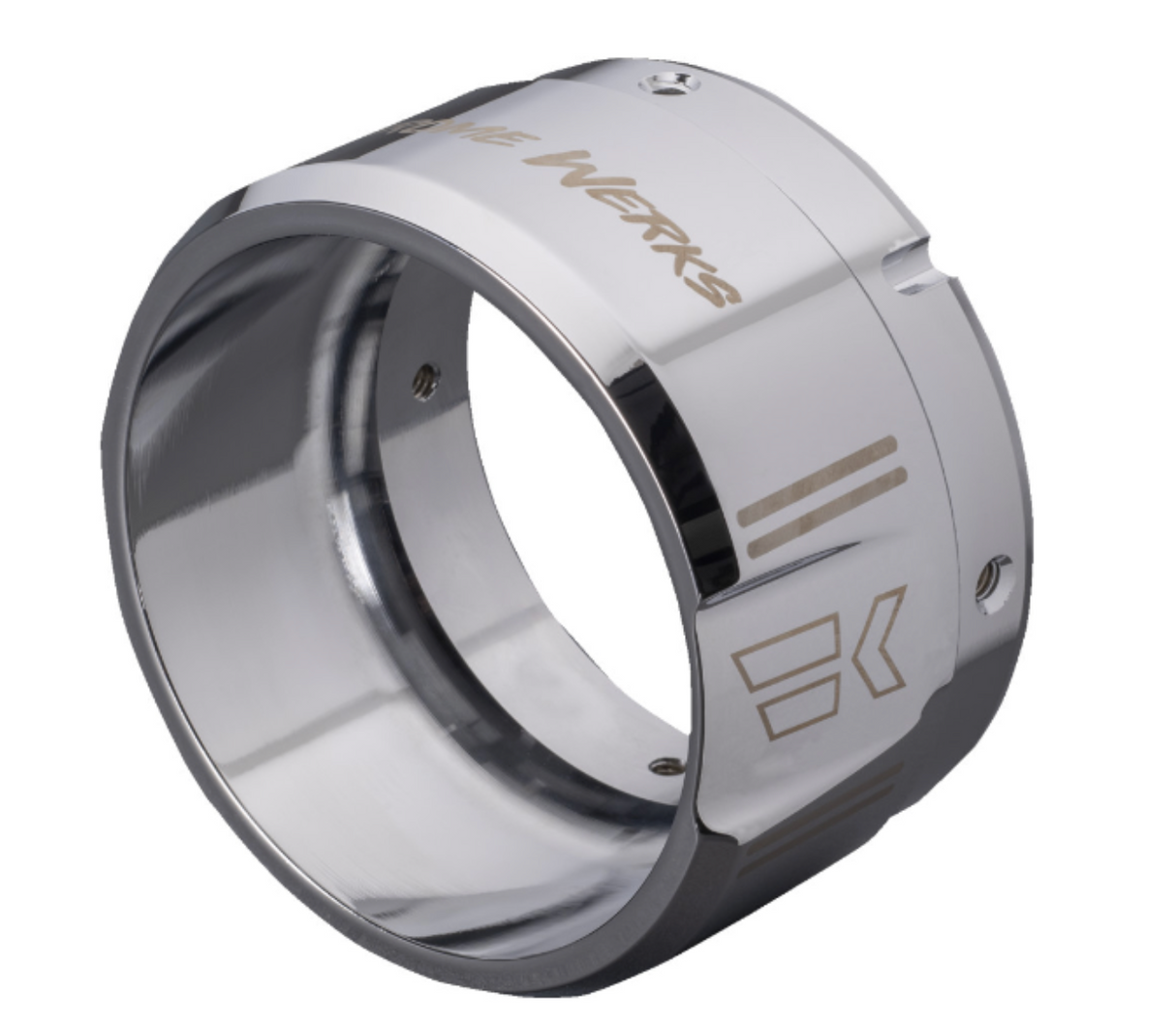 KHROME WERKS 1861-1676 200759 4-1/2" Klassic End Cap Tip - Right - Chrome