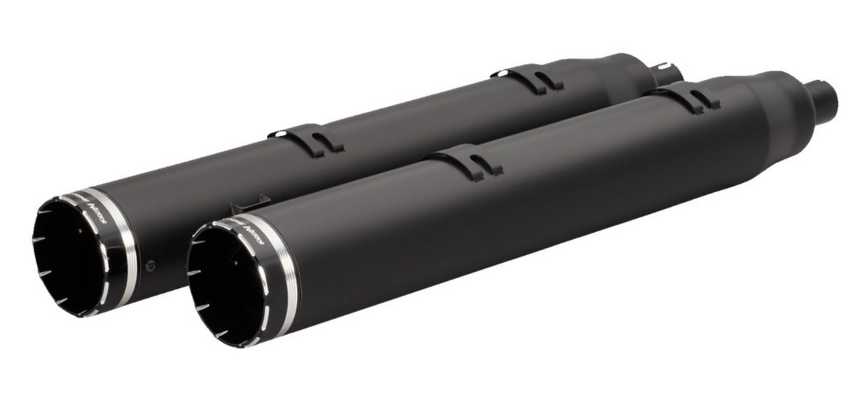 Khrome Werks 4-1/2" War Hammer Mufflers Black - 202225 For Indian 2014-2024