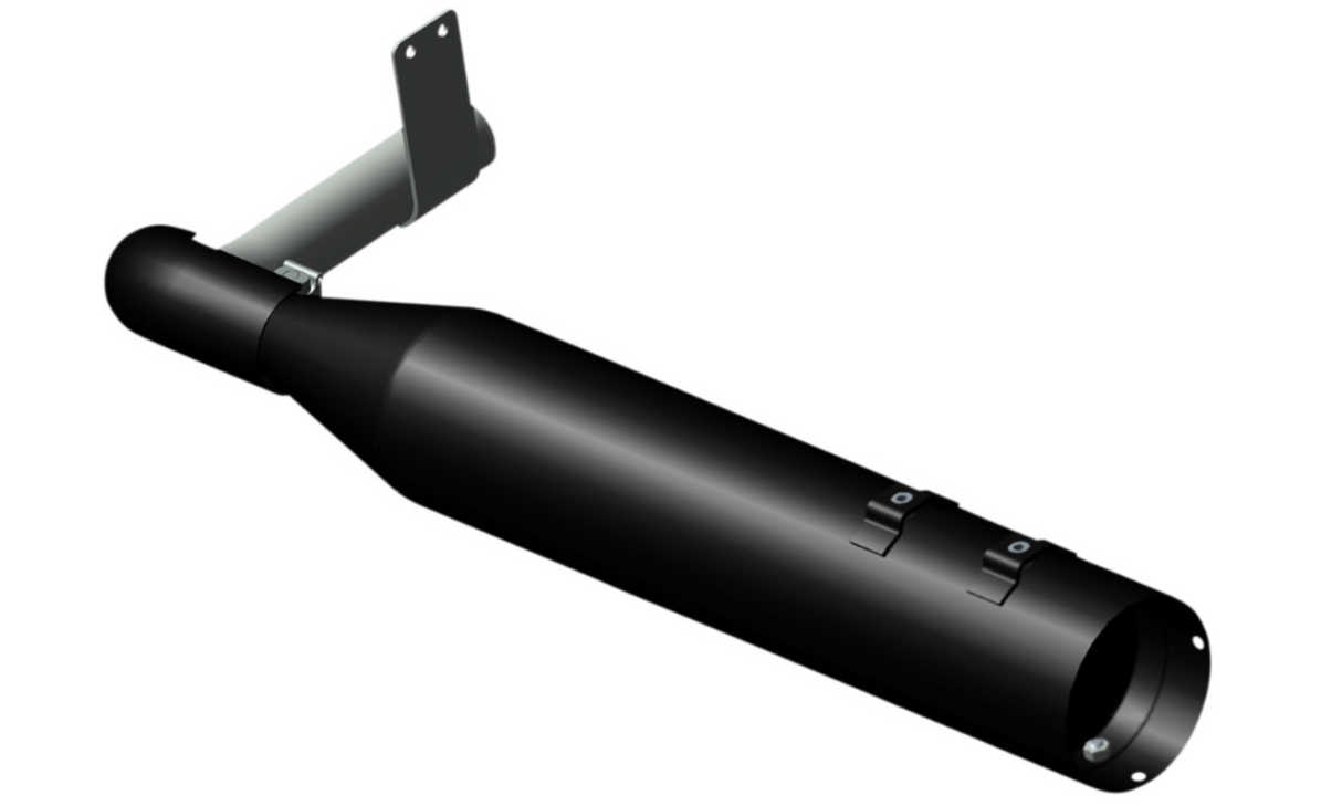 Khrome Werks Sidekick Ghost Pipe Black - 200795 For Harley Touring 2009-2026