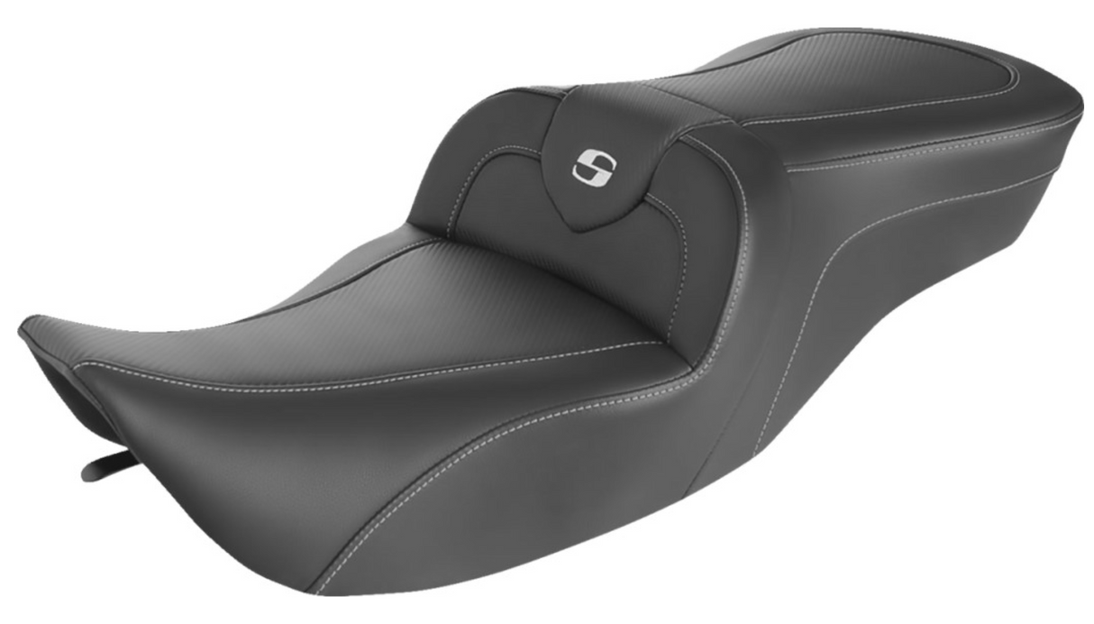 Saddlemen Roadsofa™ Carbon Fiber Seat Without Backrest - 897-06-185 For Harley Touring 1997-2007