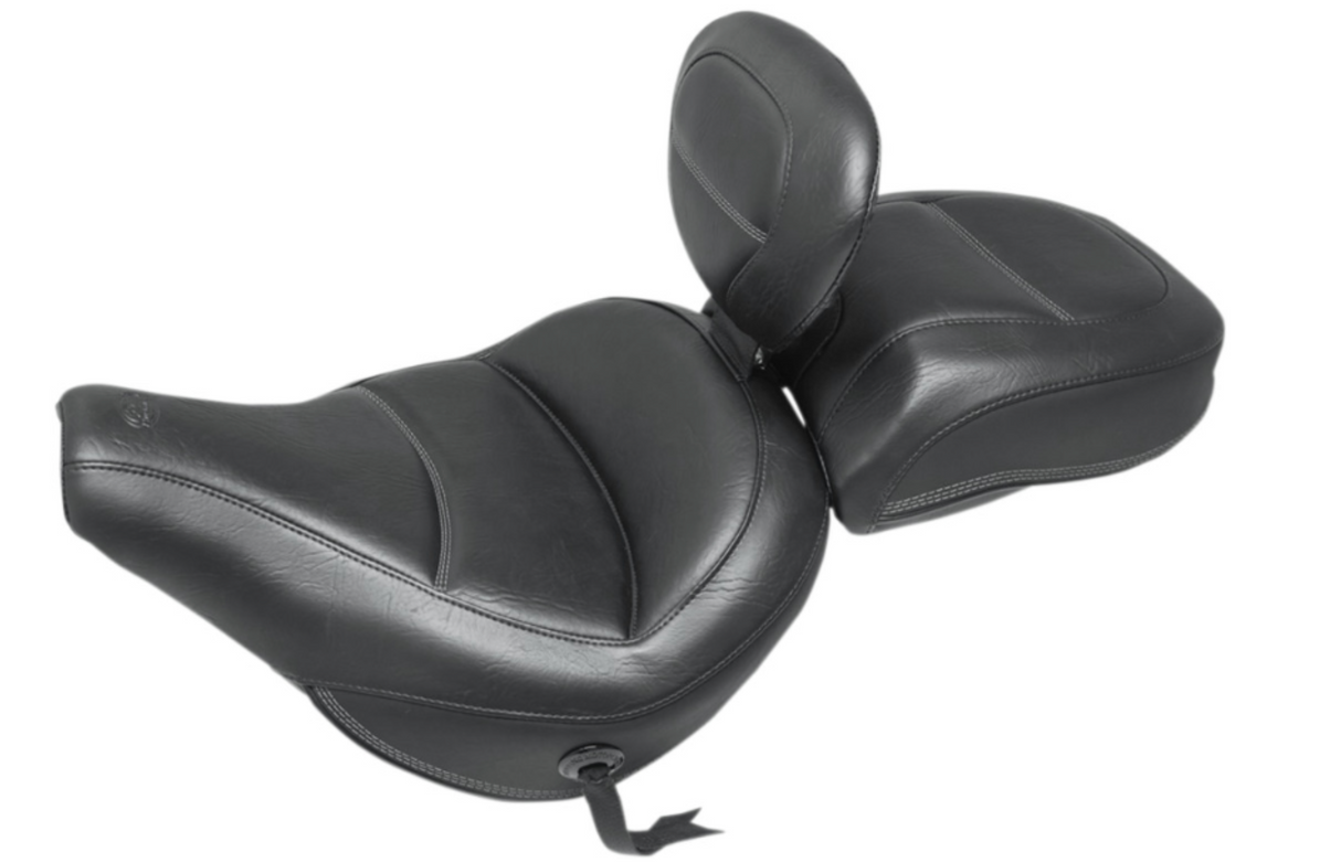 Mustang Max Profile Passenger Touring Seat Black Original Stitch Flhc Flde - 79331 For Harley Softail 2018-2021