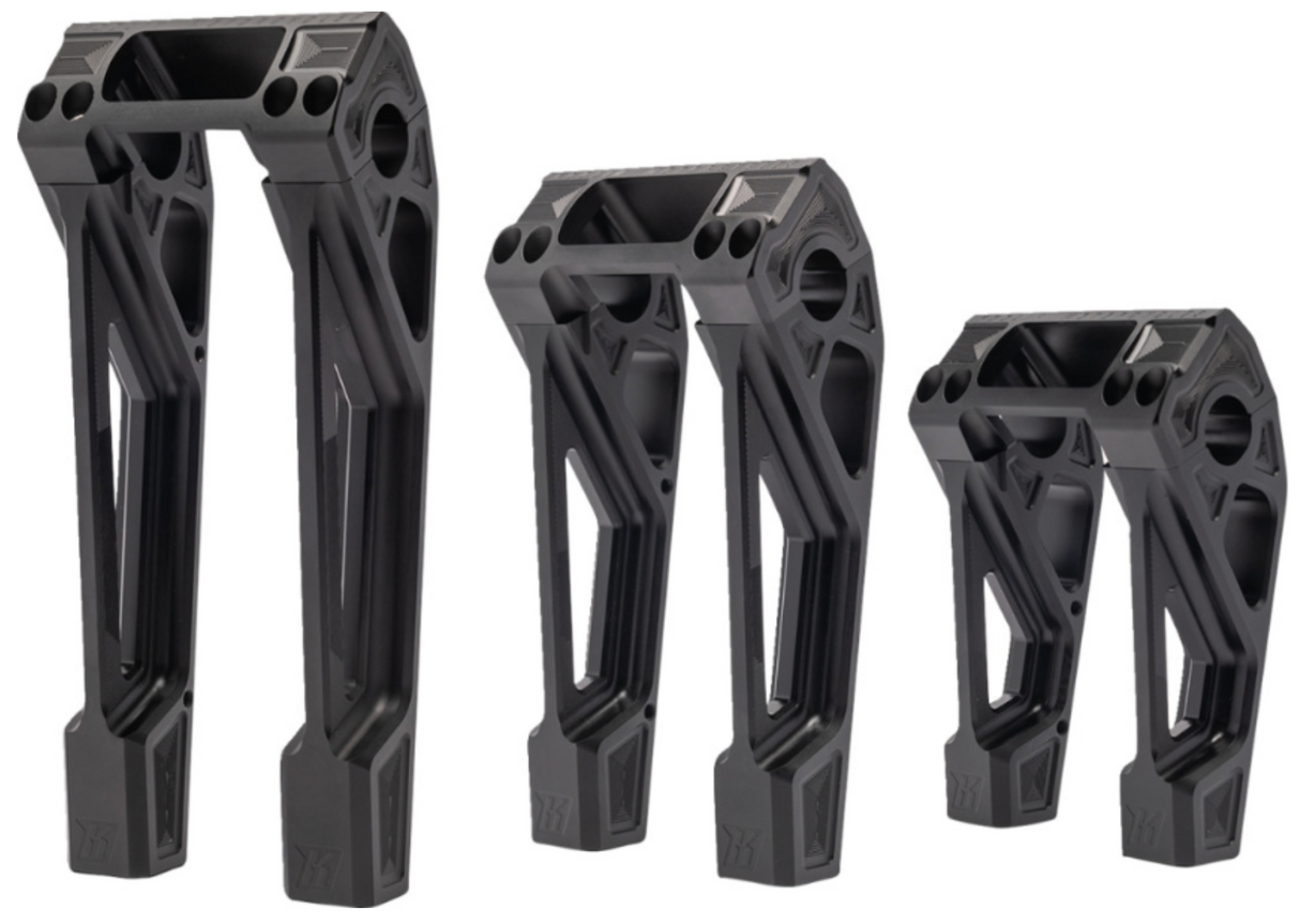 Kodlin USA Fastback Risers 10" Black - K55121 For Harley Softail 2018-2024