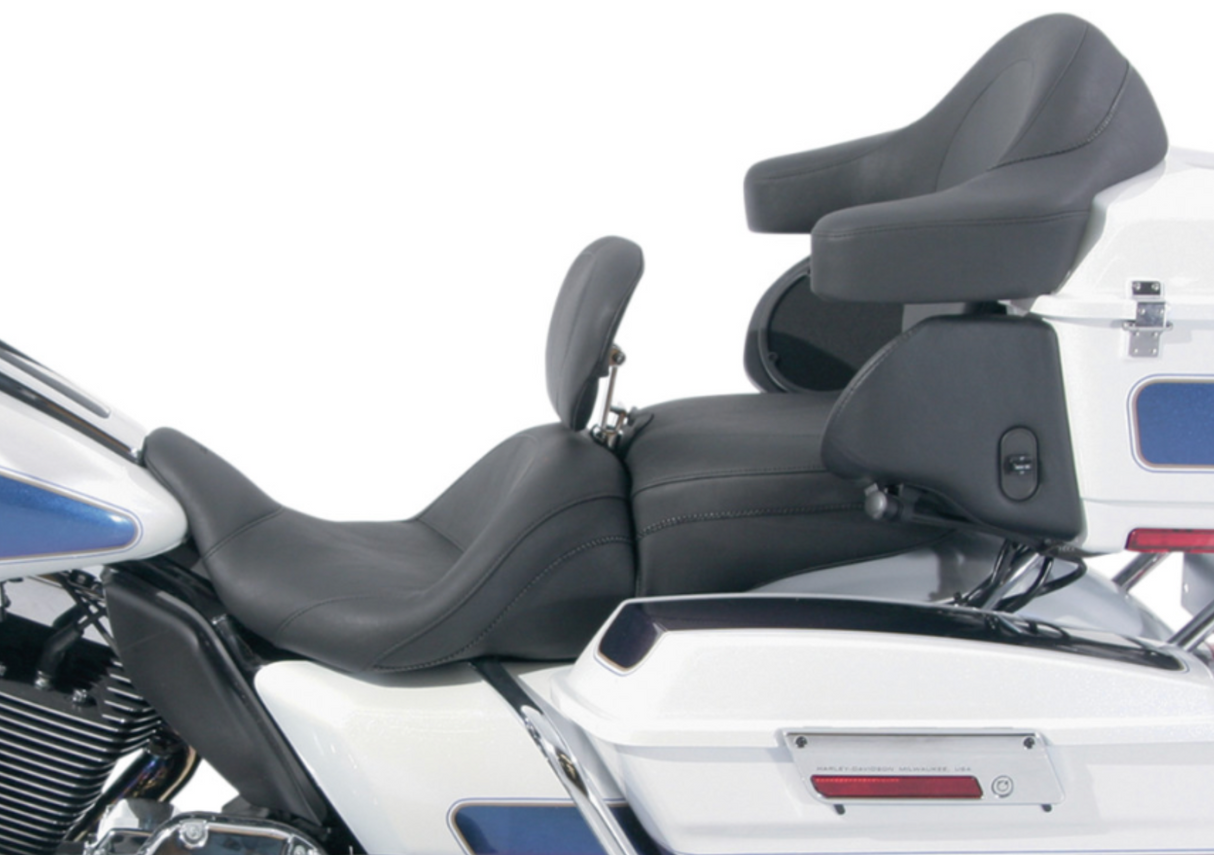 Mustang Lowdown™ 2-Up Seat Plain - 79703 For Harley Touring 2008-2025