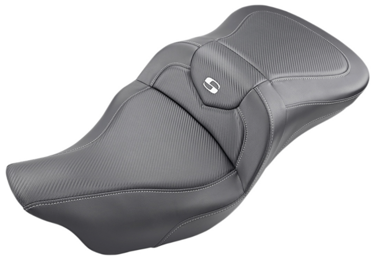 Saddlemen Roadsofa™ Trike Seat Carbon Fiber Without Backrest Black - 808-07B-185T For Harley Touring 2008-2025