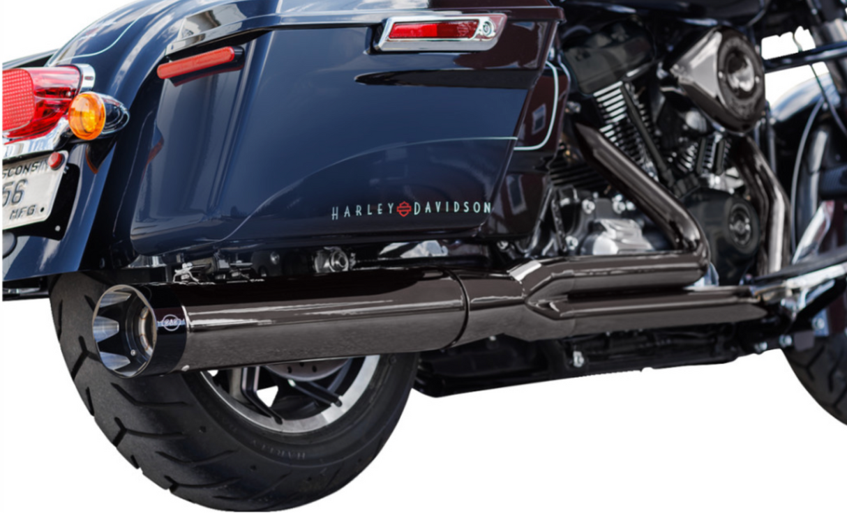 S&S Cycle 2-Into-1 Sidewinder® Exhaust System Race Only - 550-1087 For Harley Touring 2017-2023