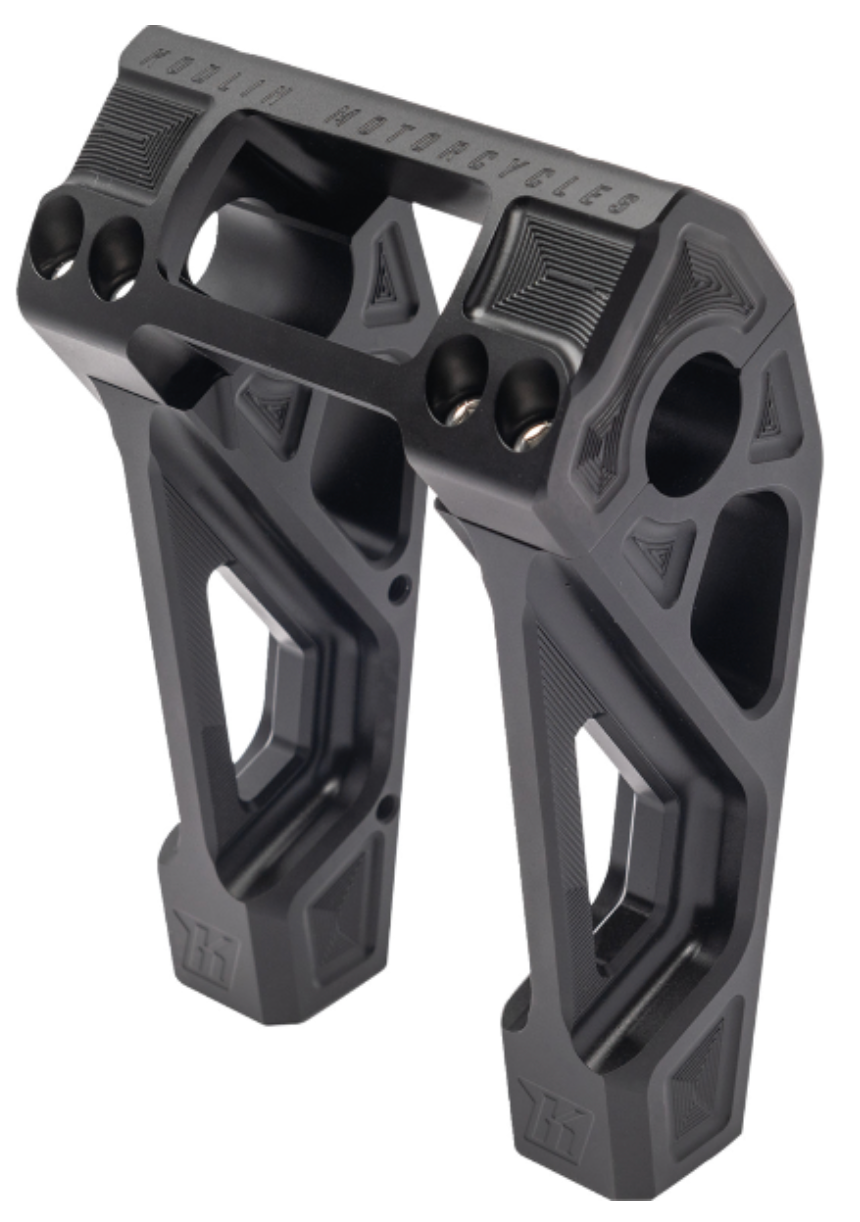 Kodlin USA Fastback Risers 6" Black - K55123 For Harley Softail 2018-2024