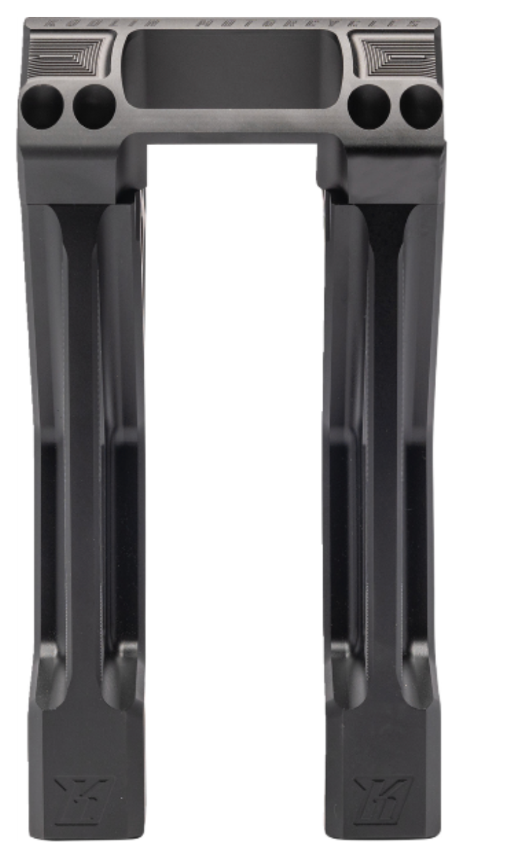 Kodlin USA Fastback Risers 8" Black - K55122 For Harley Softail 2018-2024