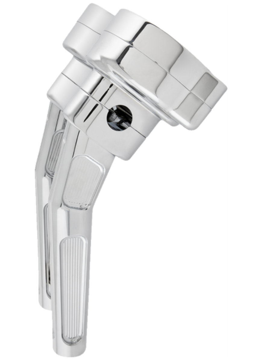 Arlen Ness Method Kickback Handlebar Riser 10" Chrome - 520-033 For Harley Touring 2015-2024