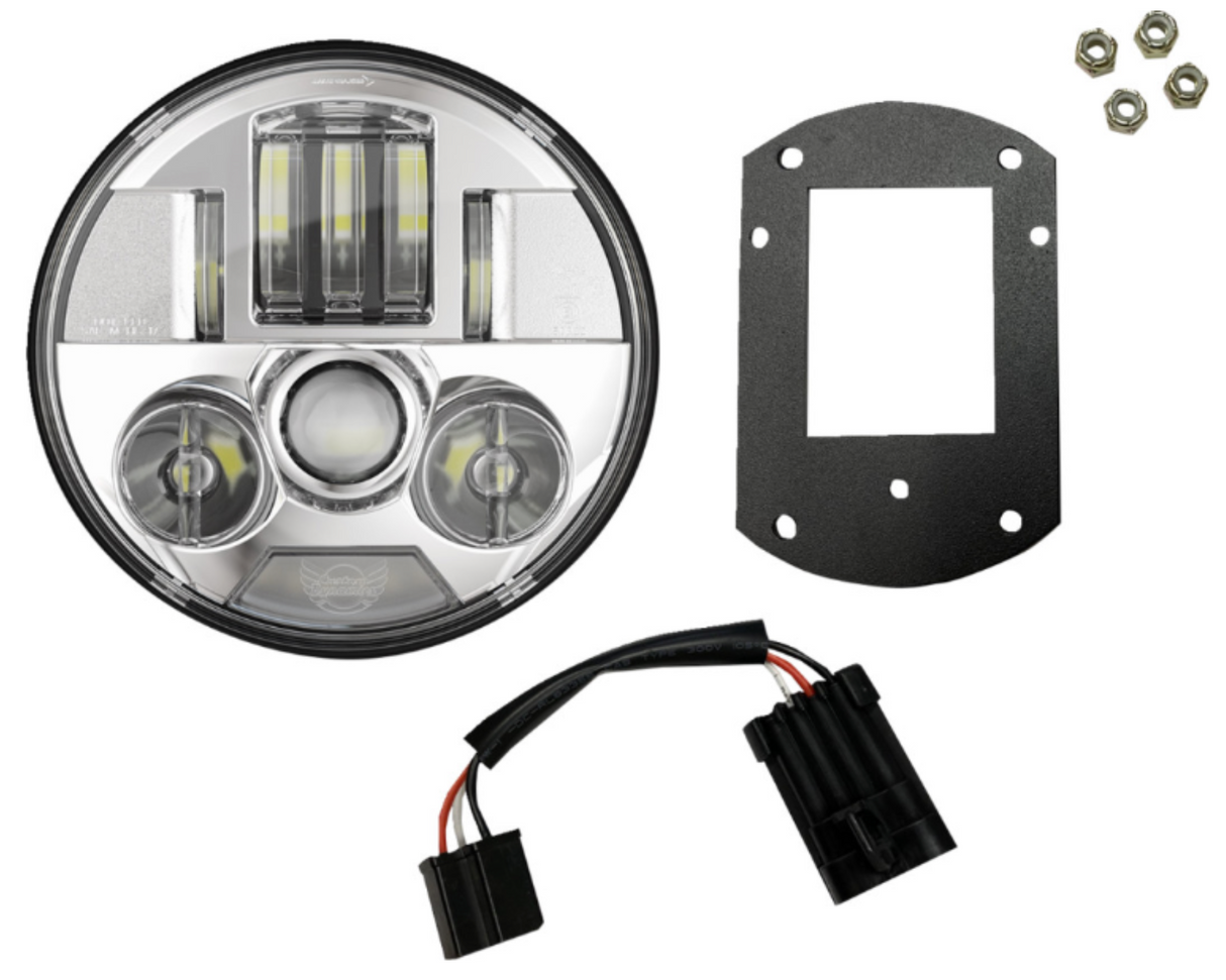 Custom Dynamics ProBEAM® Headlight Kit 5-3/4" Chrome Fxlrst Fxrst - PB-LRST-c For Harley Motorcycles 2020-2026