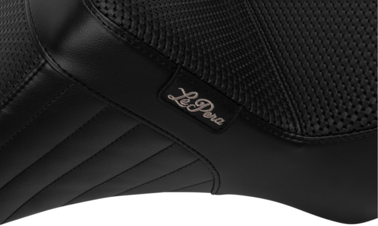 LePera Tailwhip Daddy Long Legs Seat Basketweave Stitch - LV-587DLBW For Harley Touring 2023-2026