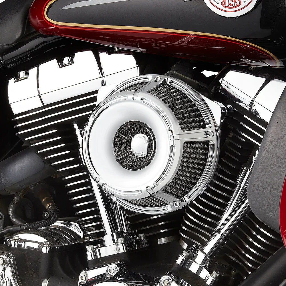 Arlen Ness Inverted Series Air Cleaner Kit — Slot Track Chrome - 18-914 For Harley Motorcycles 2017-2025