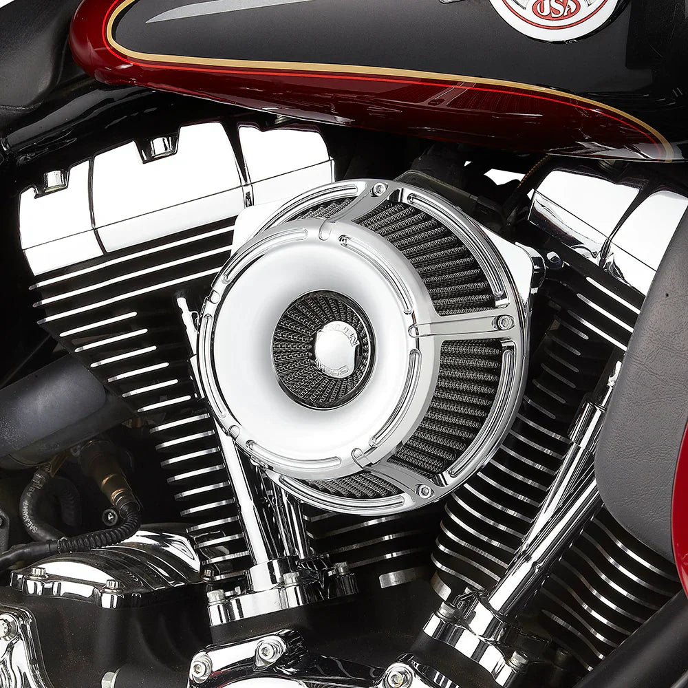 Arlen Ness Inverted Series Air Cleaner Kit — Slot Track Chrome - 18-914 For Harley Motorcycles 2017-2025