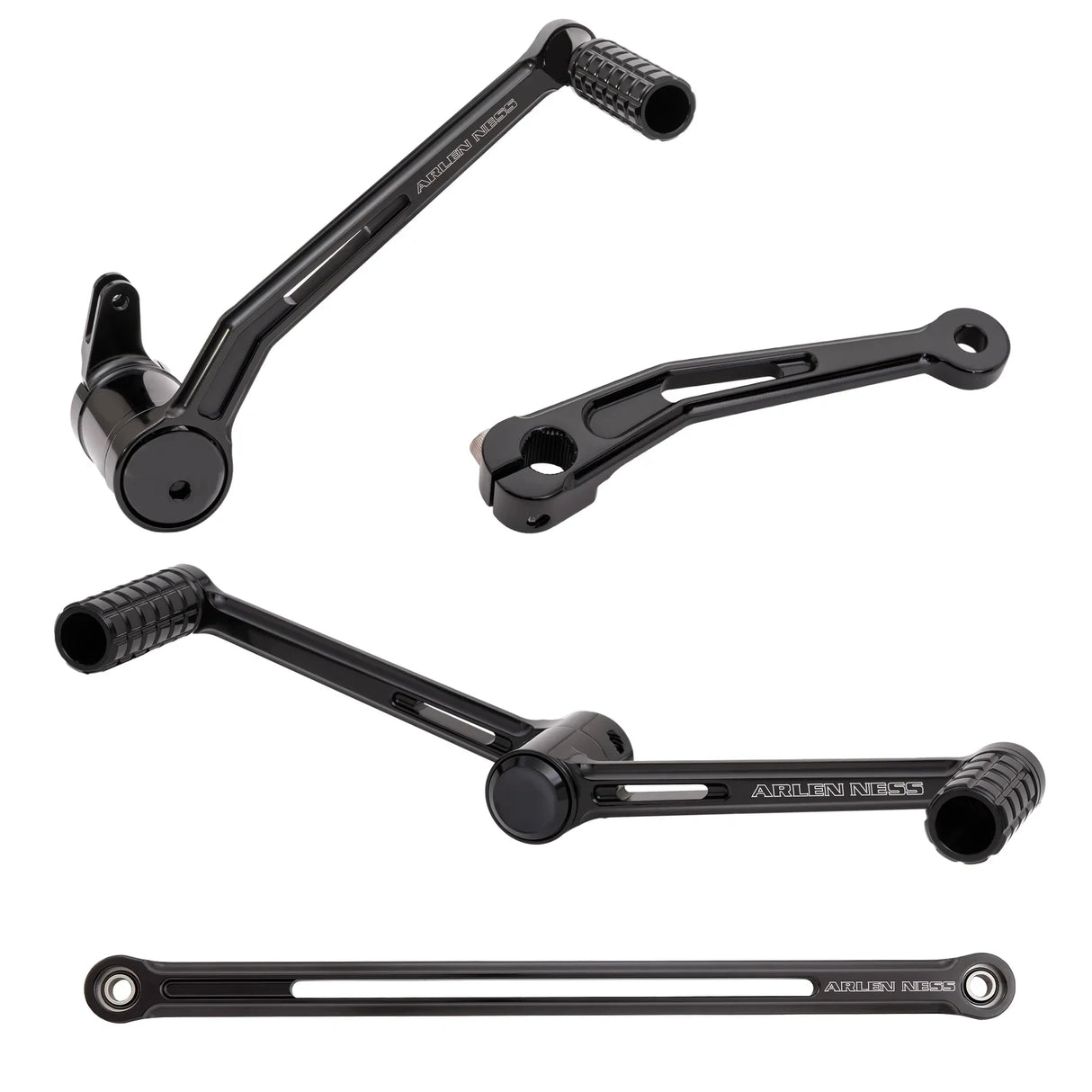 Arlen Ness SpeedLiner Foot Control Kit Solo Black - 420-103 For Harley Touring 1999-2026