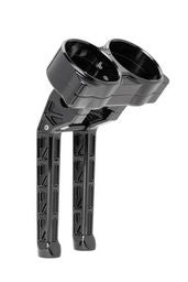 Khrome Werks Billet Risers 10"  Road Glide Gauge top clamp Black  350120
