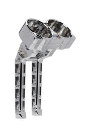 Khrome Werks Billet Risers 10"  Road Glide gauge top clamp chrome  350125