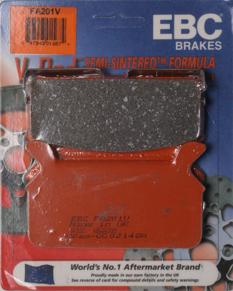 Ebc 15-201V FA201V BRAKE PADS FA201V V-SERIES