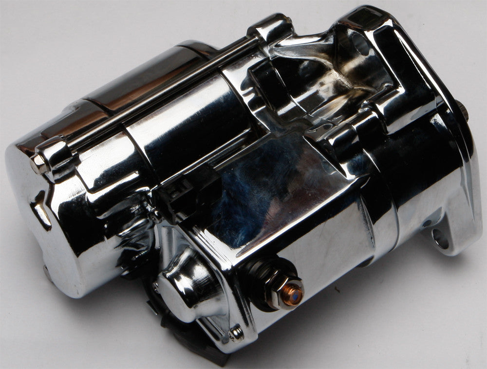All Balls BIG Twin Starter 1.4KW Chrome Shaft - 80-1002 For Harley Motorcycles 1989-2006