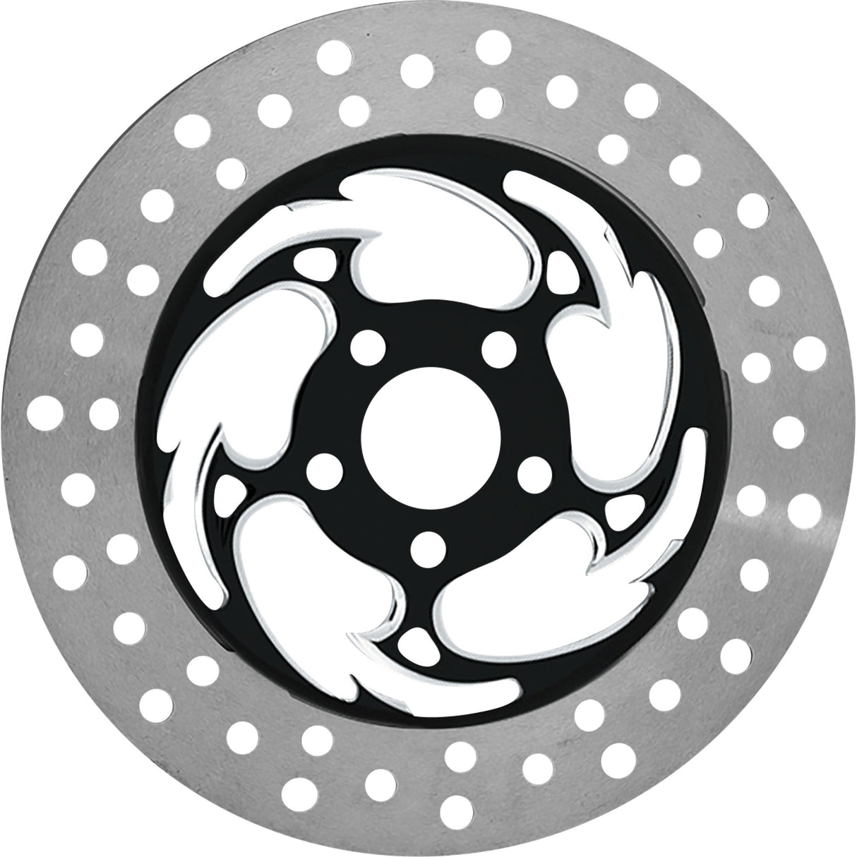 RC COMPONENTS 1710-4307 COG11785ELF2K Floating Front Rotor - Brake Rotor - Left Front - Savage Eclipse - Chrome and Black