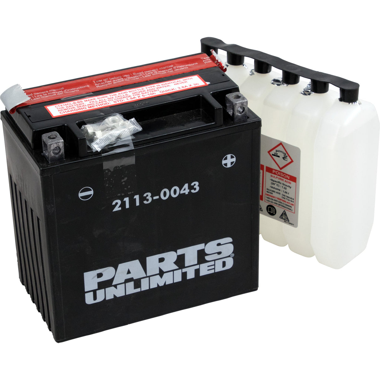 Parts Unlimited AGM Maintenance-Free Battery YTX16CLB-BS 1.05 L For Yamaha Watercraft 2009-2018 | Sea-Doo 3D 2005-2007