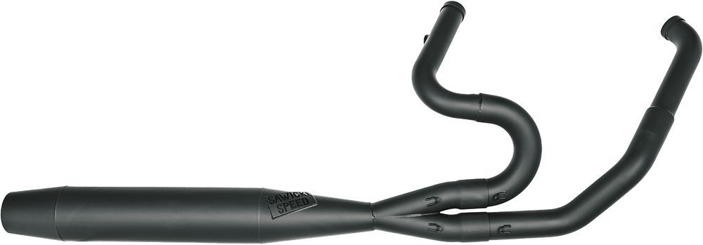 Sawicki 2IN1 TC FLT Full Length Pipe Black For Harley Touring 1995-2016