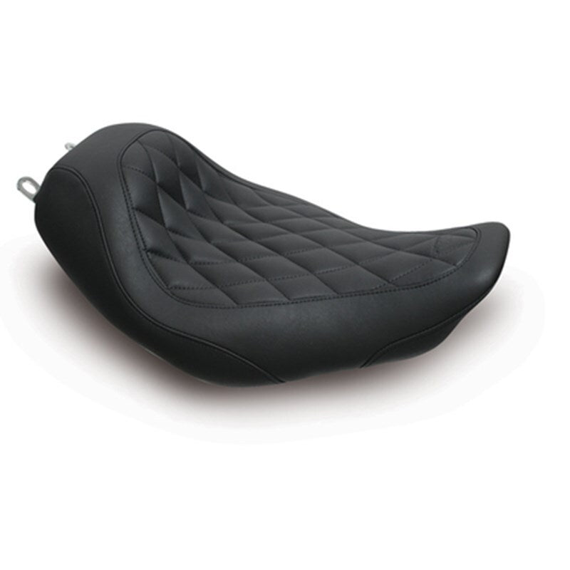 Mustang Motorcycle Mustang Electra Glide Std,rd Glide,rd King,str Glide Solo Seat Diamond Stitch Brown - 76735 For Harley Road King 1997-2007