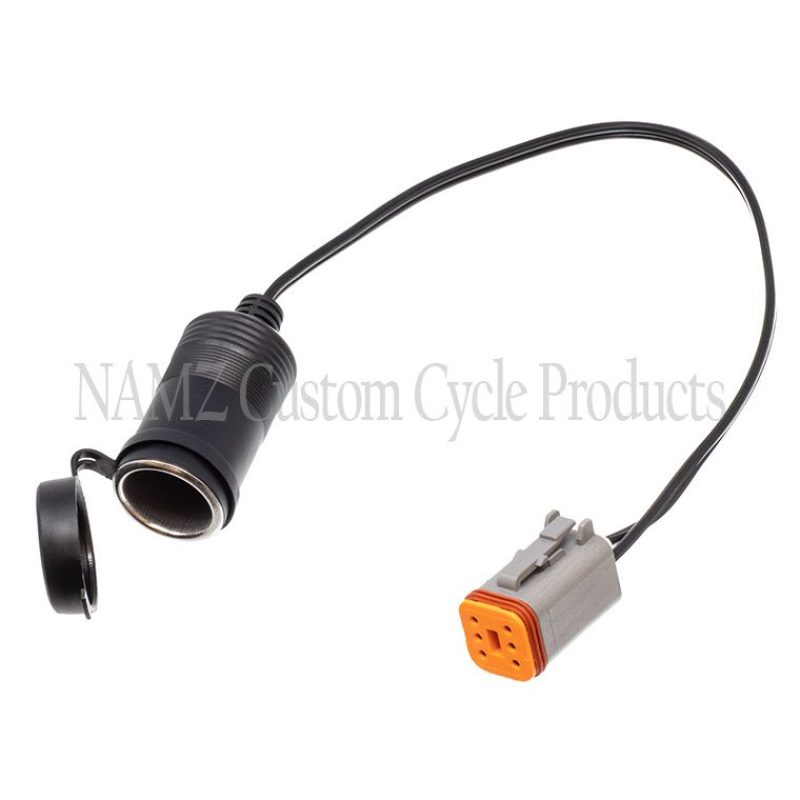 Namz V-Twin Softail Power Port With Dust Cover (for Can Bus Models) - NOB-PPCB For Harley Softail Fat Boy Lo 2011-2017