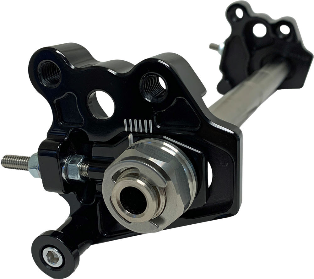 Hawg Halters Inc Rear Axel Adjuster With Shock Relocator `09 - AXADJ-A01-AS For Harley Motorcycles 2009-2026