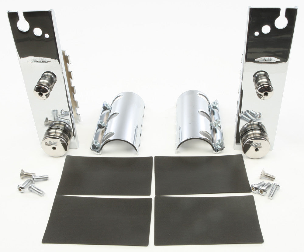 National Cycle Switchblade Mount Kit Chrome Quick Release Straight Forks - KIT-Q344-001 For Indian Scout 2015-2024