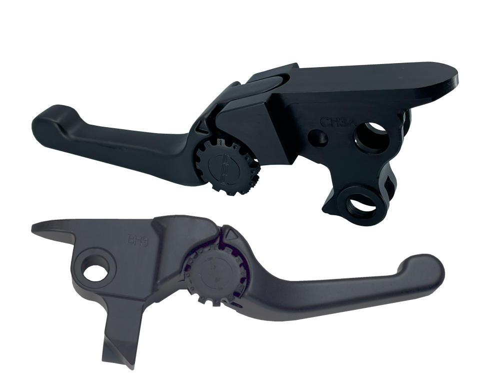 Psr Anthem Shorty Lever SET Black FLT Cable - 12-01666-22 For Harley Touring 2021-2023