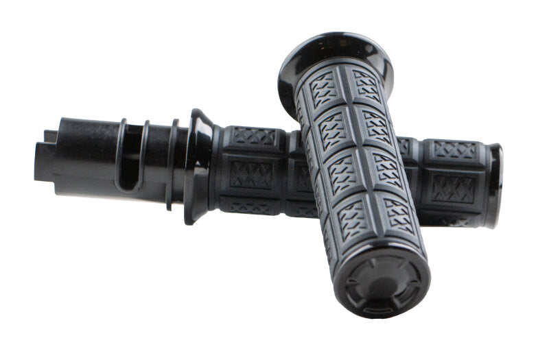 Kuryakyn 10142-2 Enygma Grips Throttle-by-wire Black