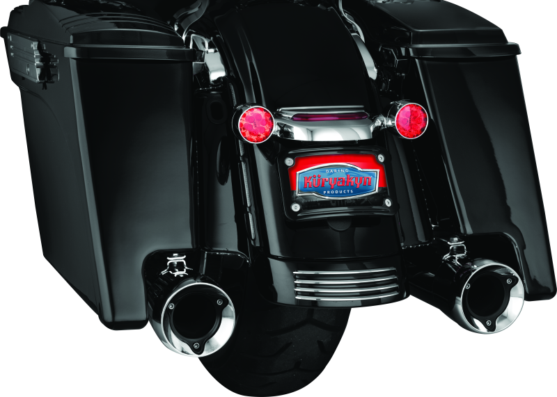 Kuryakyn 3147 Curved License Plate Mount Black