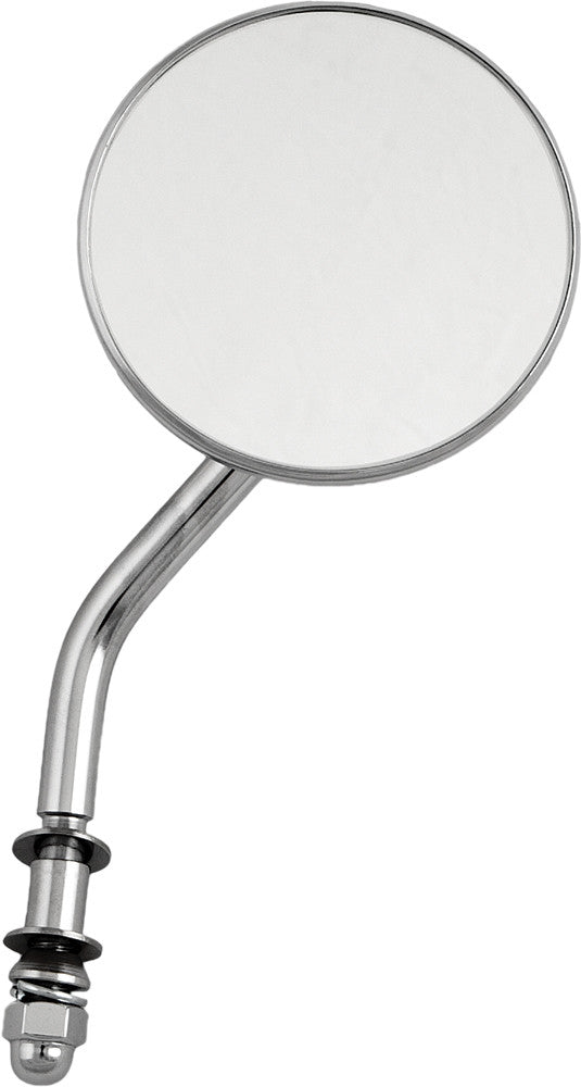 Harddrive 3" Round Mirror With 4" Stem Chrome L R - 60-0016 For Harley Motorcycles 1972-2018