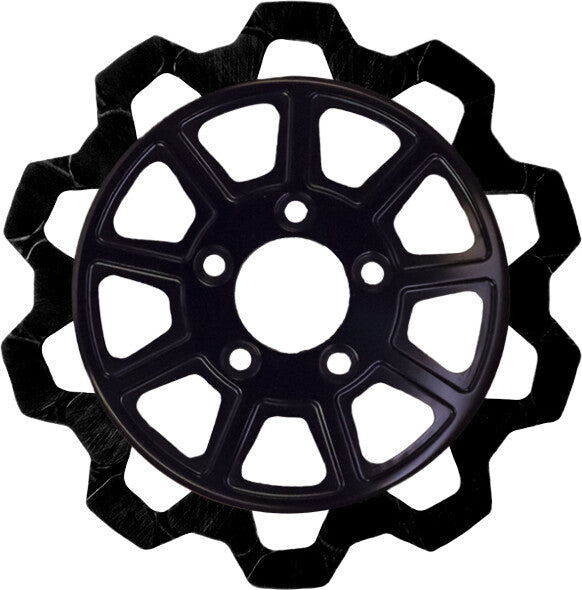 Lyndall Brakes 815-0189 4107-2133 9 SPOKE ROTOR REAR BLK/BLK BOW TIE 11.5" 6MM