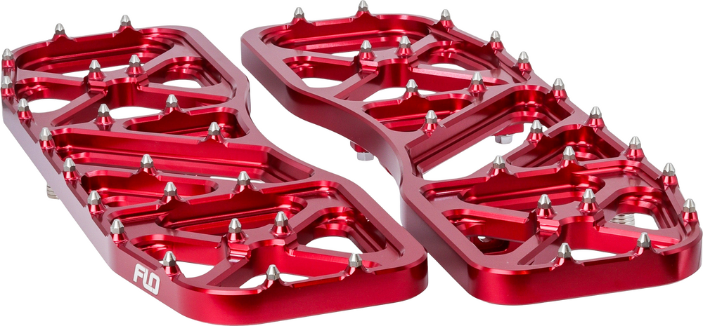 Flo Motorsports 122-8171 FPEG-800V5-2R V5 FLOORBOARDS RED INDIAN
