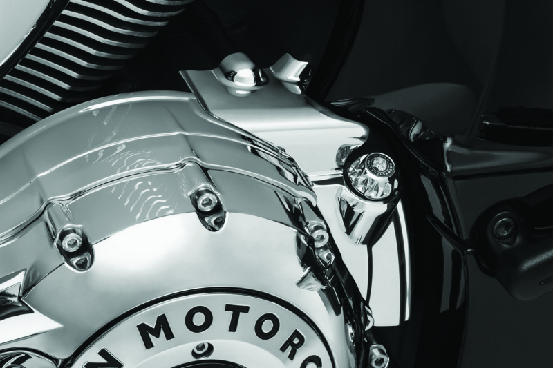 Kuryakyn 5644 Rear Oil Panel Accent Chrome Indian