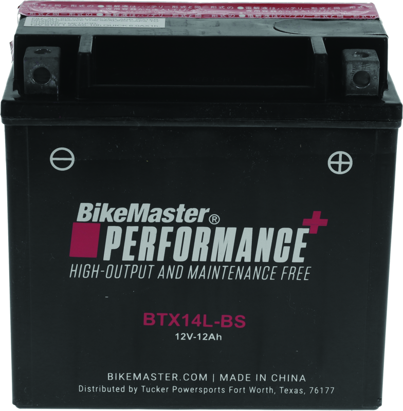 BikeMaster 781329 Battery - BTX14L-BS