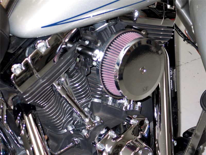 K & N Engineering Harley Davidson Dyna Wide Glide 103 CI Street Metal Intake System-Hammer - RK-3933 For Harley Motorcycles 1999-2017