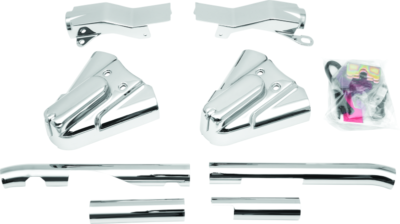 Kuryakyn 8288 Swingarm Cover Kit - Unlighted 86-99 Softail Models Chrome