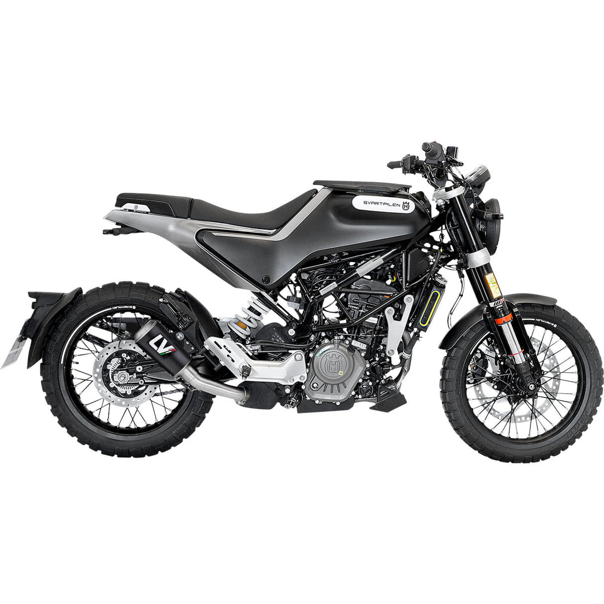 Leovince LV-10 Carbon Muffler - 15242CU Husqvarna Svartpilen 401 / Vitpilen 401 2020-2023