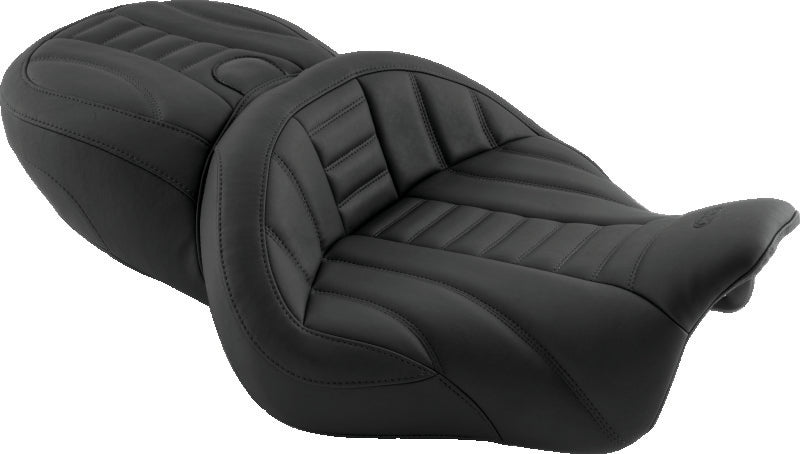 Mustang Motorcycle Mustang Freewheeler Super Touring Deluxe 1PC Seat Black - 79598 For Harley Freewheeler 2015-2021