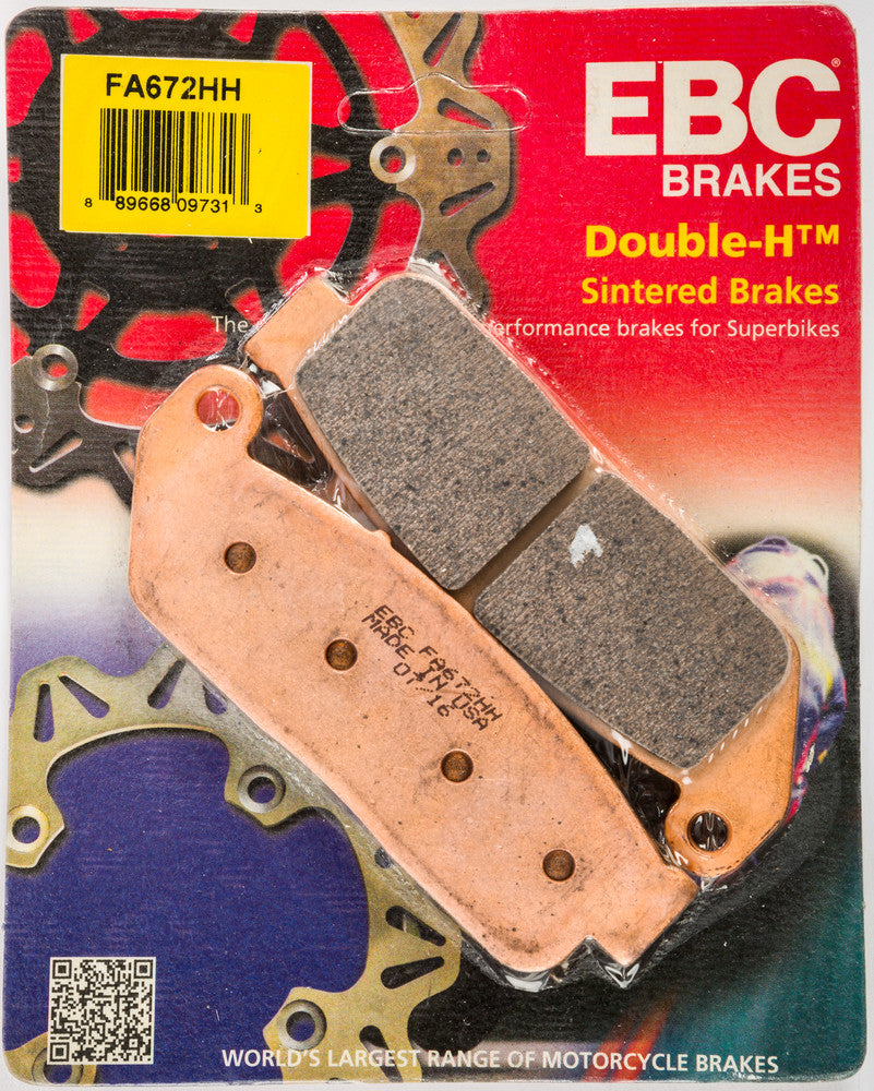 Ebc 15-672H FA672HH BRAKE PADS FA672HH DOUBLE-H SINTERED