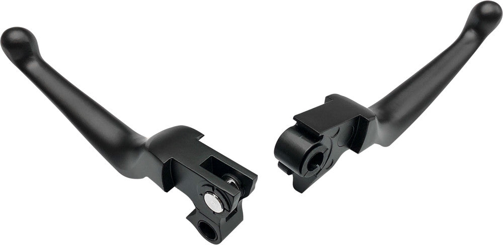 Harddrive 053502 Smooth Lever SET Chrome BT Except For Harley Motorcycles 2007-2017