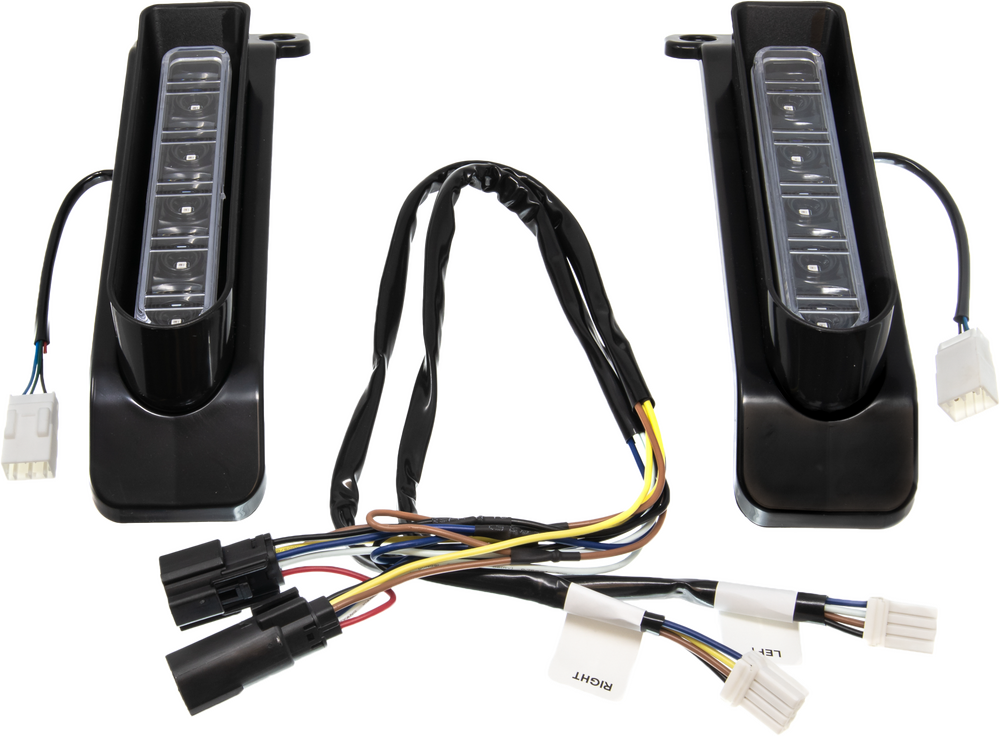 Letric Lighting Co Saddlebag Filler LED Inserts Black - LLC-PSBF-B For Harley Touring 2014-2021