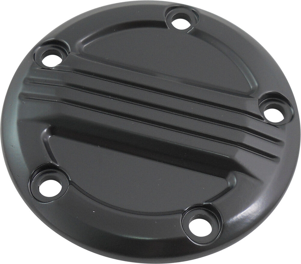 Harddrive Custom Points Cover Black Twin Cams - B-38-5B For Harley Motorcycles 1999-2017