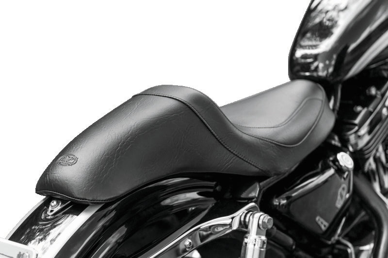 Mustang Motorcycle Mustang Fastback 1PC Seat Black - 75719 For Harley Sportster 1996-2003