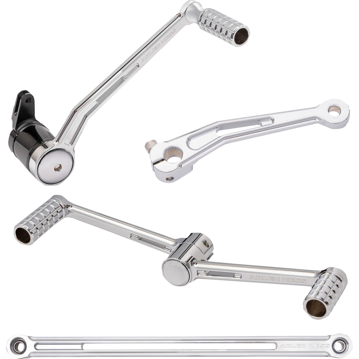 Arlen Ness SpeedLiner Foot Control Kit Chrome - 420-102 For Harley Touring 1999-2026