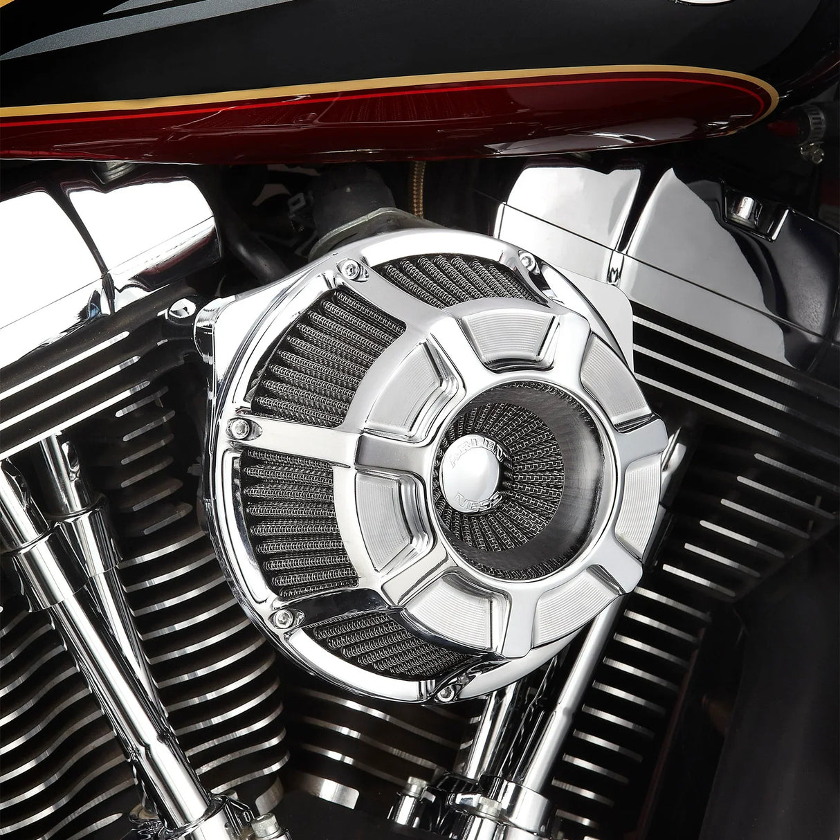 Arlen Ness Inverted Series Air Cleaner Kit — Beveled Chrome - 18-918 For Harley Motorcycles 2017-2025